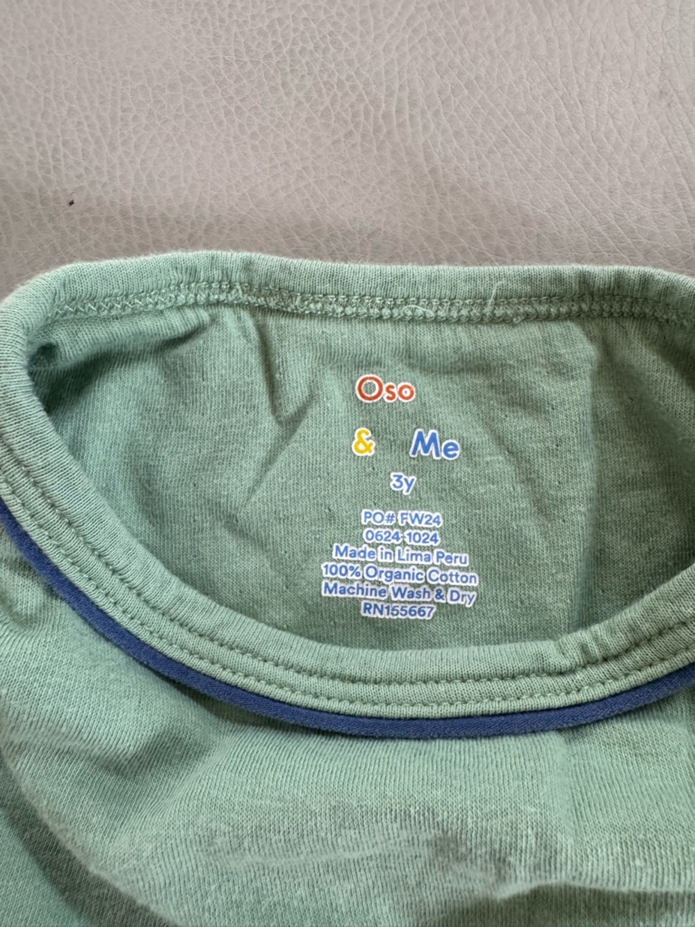 Oso & Me Long-Sleeve Tee with Navy Pocket - Picture 3 of 3